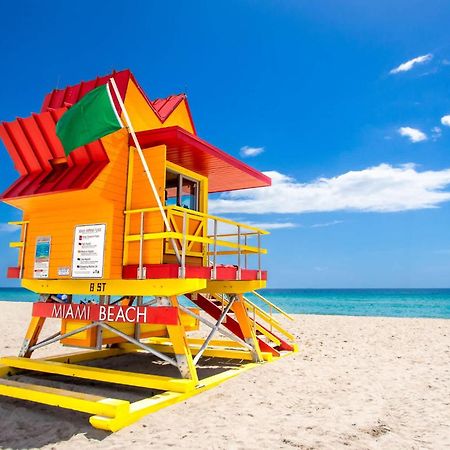 South Beach 2 Bedroom Family & Pet Friendly Apartment With Balcony & Free Parking マイアミビーチ エクステリア 写真