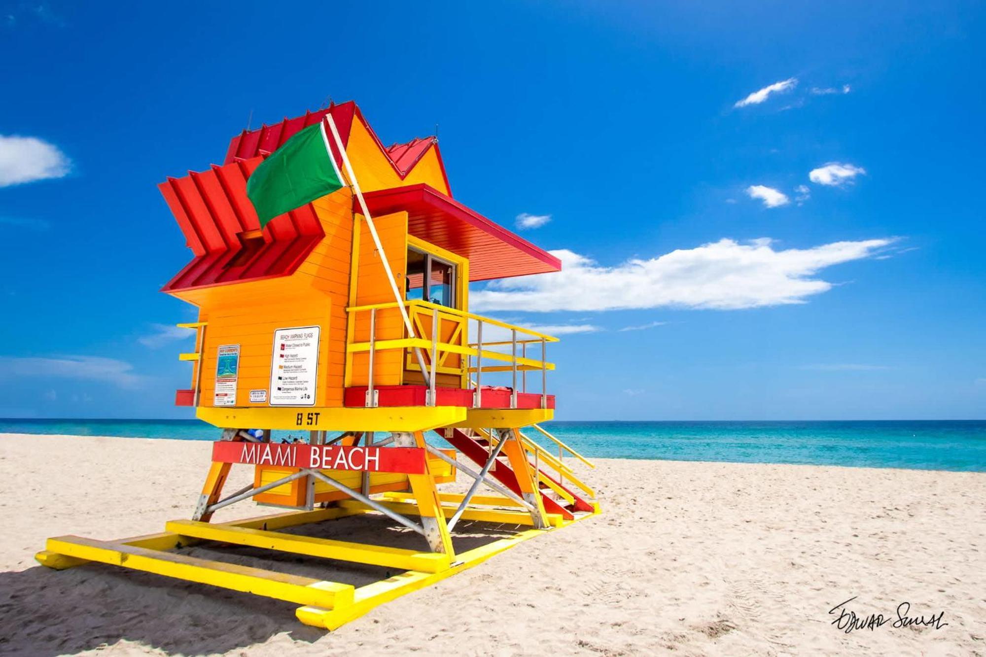 South Beach 2 Bedroom Family & Pet Friendly Apartment With Balcony & Free Parking マイアミビーチ エクステリア 写真